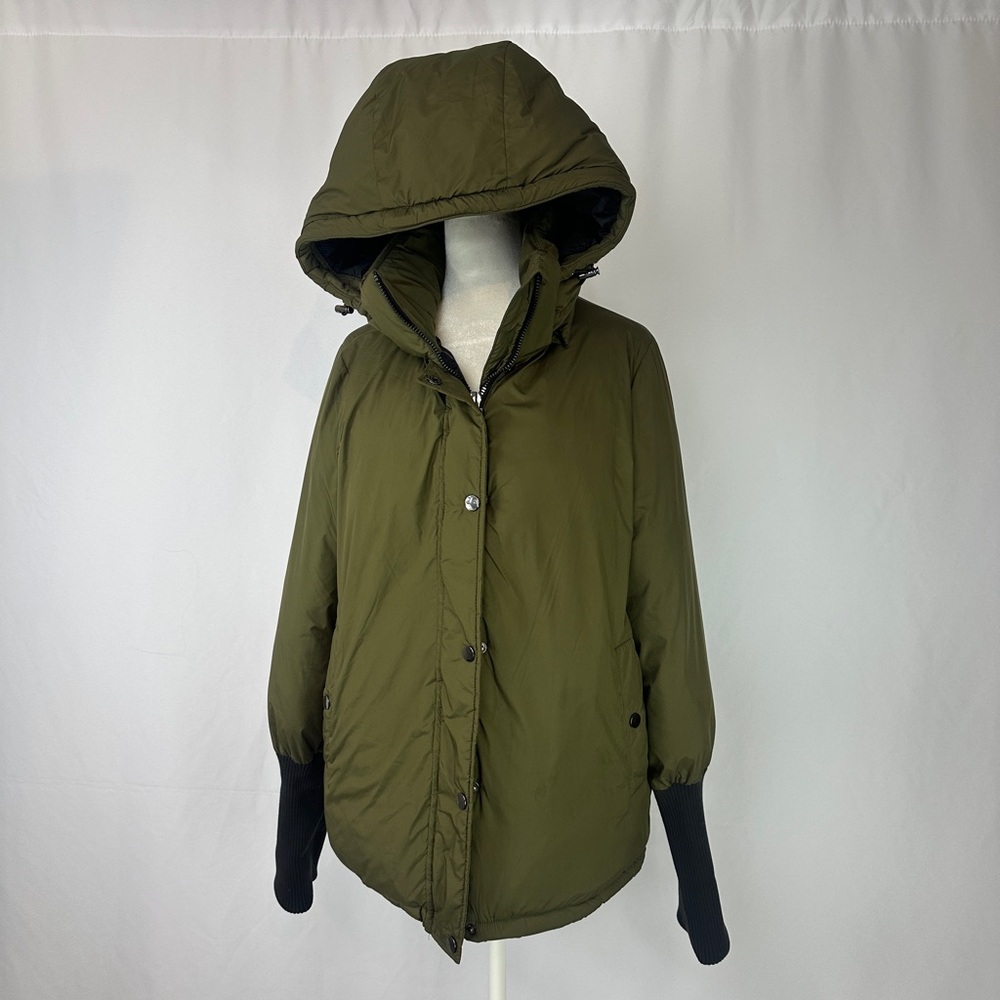 Women's Olive Hooded Jacket